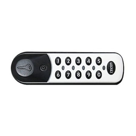 Lockey Digital Electronic Cabinet Lock For Wet/Chlorinated Areas Standard White Left EC781-WL